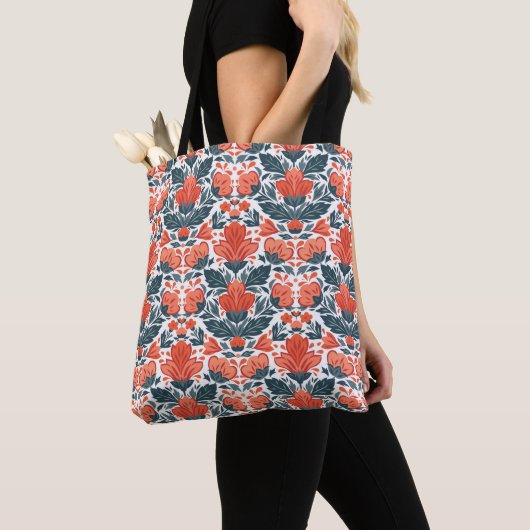 Rote Blume Tasche (Von Nahem)