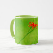 Rote Blume Tasse (Vorderseite Links)