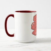 Rote Blume Tasse (Links)