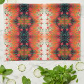 Rote Blume Teetuch drucken Handtuch (Gefaltet)