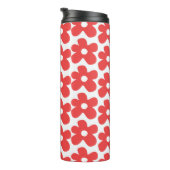 Rote Blume Thermosbecher (Nach rechts gedreht)