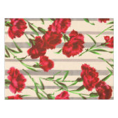 rote Blume Tischdecke (Vorderseite (Horizontal))