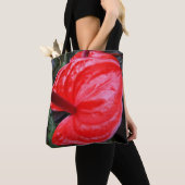 Rote Blume Tote Tasche (Von Nahem)