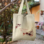 Rote Blume Tote Tasche