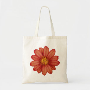 rote Blume Tragetasche