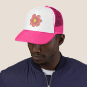 Rote Blume Truckerkappe (Beispiel)