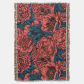 Rote Blume und Motten Decke (Vorderseite Vertikal)