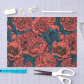 Rote Blume und Motten Seidenpapier (Handwerk)