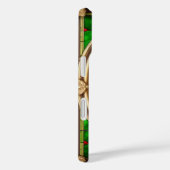 Rote Blume Vivid Gestaltete Glaskunst Case-Mate iPhone Hülle (Rückseite / Rechts)