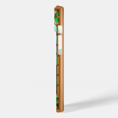 Rote Blume Vivid Gestaltete Glaskunst Case-Mate iPhone Hülle (Rückseite / Links)