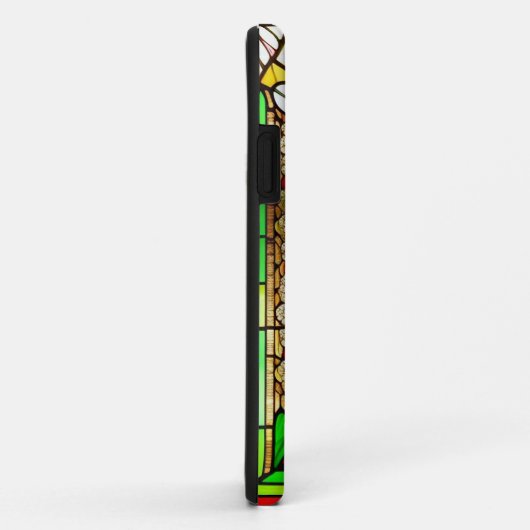 Rote Blume Vivid Gestaltete Glaskunst Case-Mate iPhone Hülle (Hinten/Rechts)