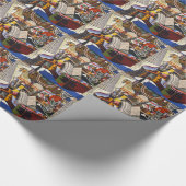 Rote Blume von Joan Miro Geschenkpapier (Ecke)