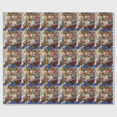 Rote Blume von Joan Miro Geschenkpapier (Flach)