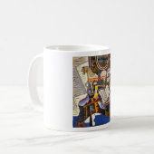 Rote Blume von Joan Miro Kaffeetasse (Vorderseite Links)
