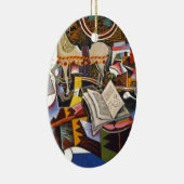 Rote Blume von Joan Miro Keramik Ornament (Rechts)