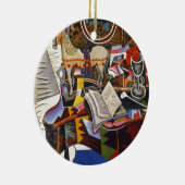 Rote Blume von Joan Miro Keramik Ornament (Rechts)