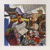 Rote Blume von Joan Miro Malerei Kunst, Dichtung u Puzzle (Horizontal)