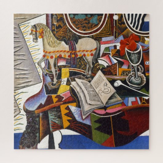 Rote Blume von Joan Miro Malerei Kunst, Dichtung u Puzzle (Vertikal)