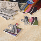 Rote Blume von Joan Miro Malerei Kunst, Dichtung u Puzzle (Seite)