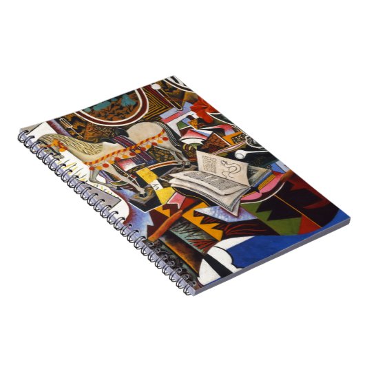 Rote Blume von Joan Miro Notizblock (Rechte Seite)