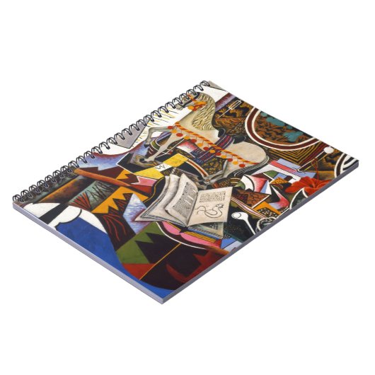 Rote Blume von Joan Miro Notizblock (Linke Seite)