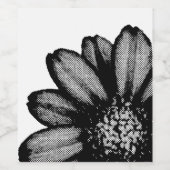 rote Blume Weinetikett (Einzelnes Label)