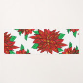 Rote Blume Yoga Mat Yogamatte (Vorderseite (Horizontal))