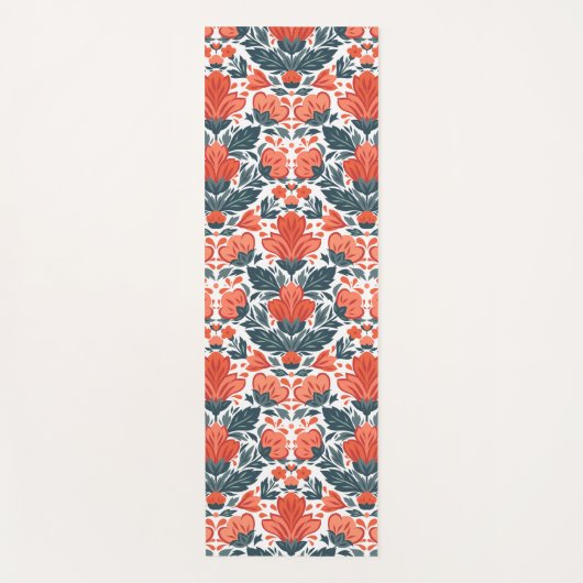 Rote Blume Yogamatte (Vorderseite)