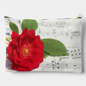 Rote Blume Zubehörtasche (Rückseite)