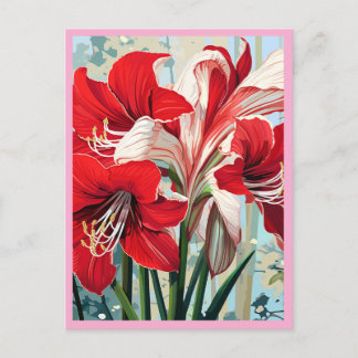 ROTE BLUMEN #1 POSTKARTE