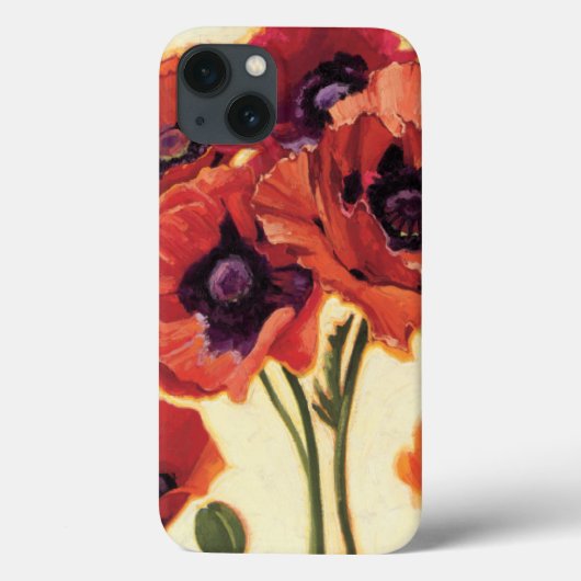 Rote Blumen Case-Mate iPhone Hülle (Rückseite)