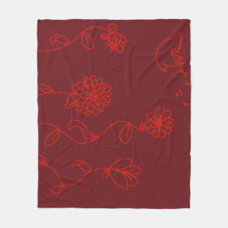 Rote Blumen Decke