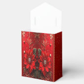 Rote Blumen-Feiertags-Geschenkbox Geschenkschachtel (Geöffnet)