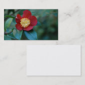 Rote Blumen-Geschäfts-Karte Visitenkarte (Vorne/Hinten)