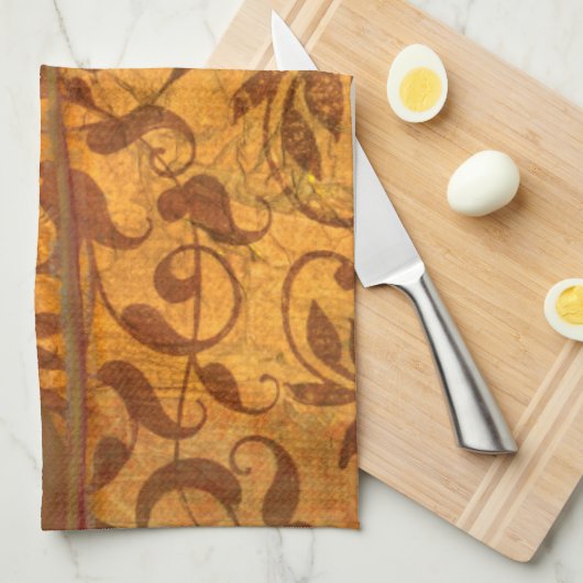 Rote Blumen I Handtuch (Viertel Falte)