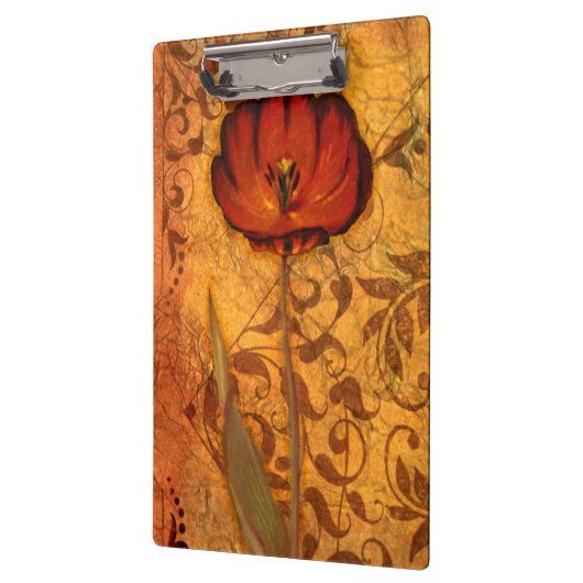 Rote Blumen I Klemmbrett (Links)