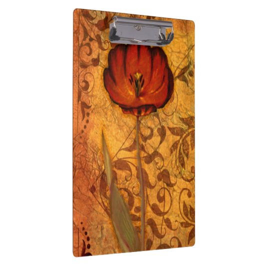 Rote Blumen I Klemmbrett (Rechts)