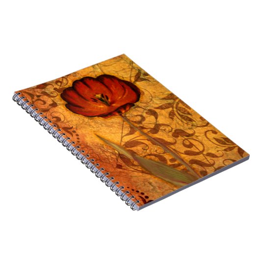 Rote Blumen I Notizblock (Rechte Seite)