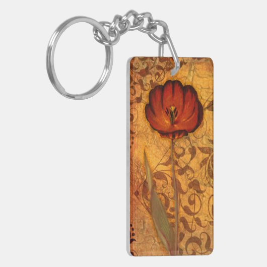 Rote Blumen I Schlüsselanhänger (Vorderseite links)