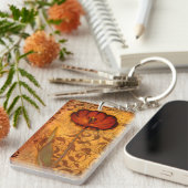 Rote Blumen I Schlüsselanhänger (Vorderseite rechts)