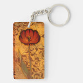 Rote Blumen I Schlüsselanhänger (Rückseite)