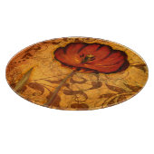 Rote Blumen I Schneidebrett (Ecke)