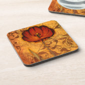 Rote Blumen I Untersetzer (Linke Seite)