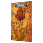 Rote Blumen II Klemmbrett (Links)