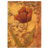 Rote Blumen II Klemmbrett (Rückseite)