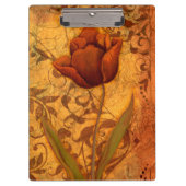 Rote Blumen II Klemmbrett (Vorderseite)