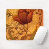 Rote Blumen II Mousepad (Mit Mouse)