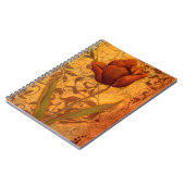 Rote Blumen II Notizblock (Linke Seite)