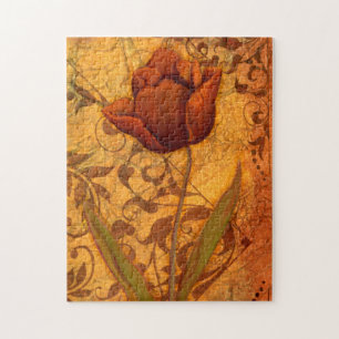 Rote Blumen II Puzzle