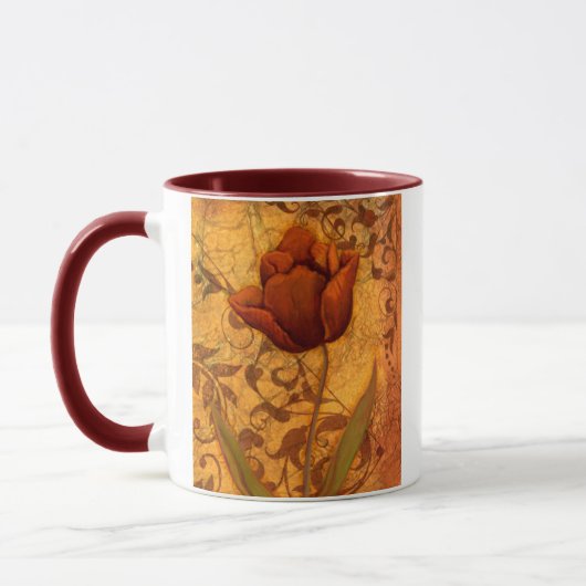 Rote Blumen II Tasse (Links)